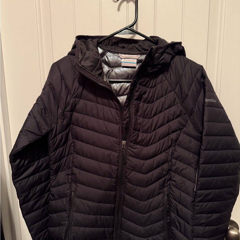 Columbia Dark Quilted Hooded Jacket